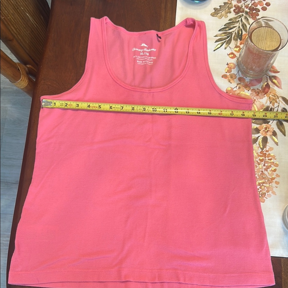 Tommy Bahama Pink Fitted Tank Top